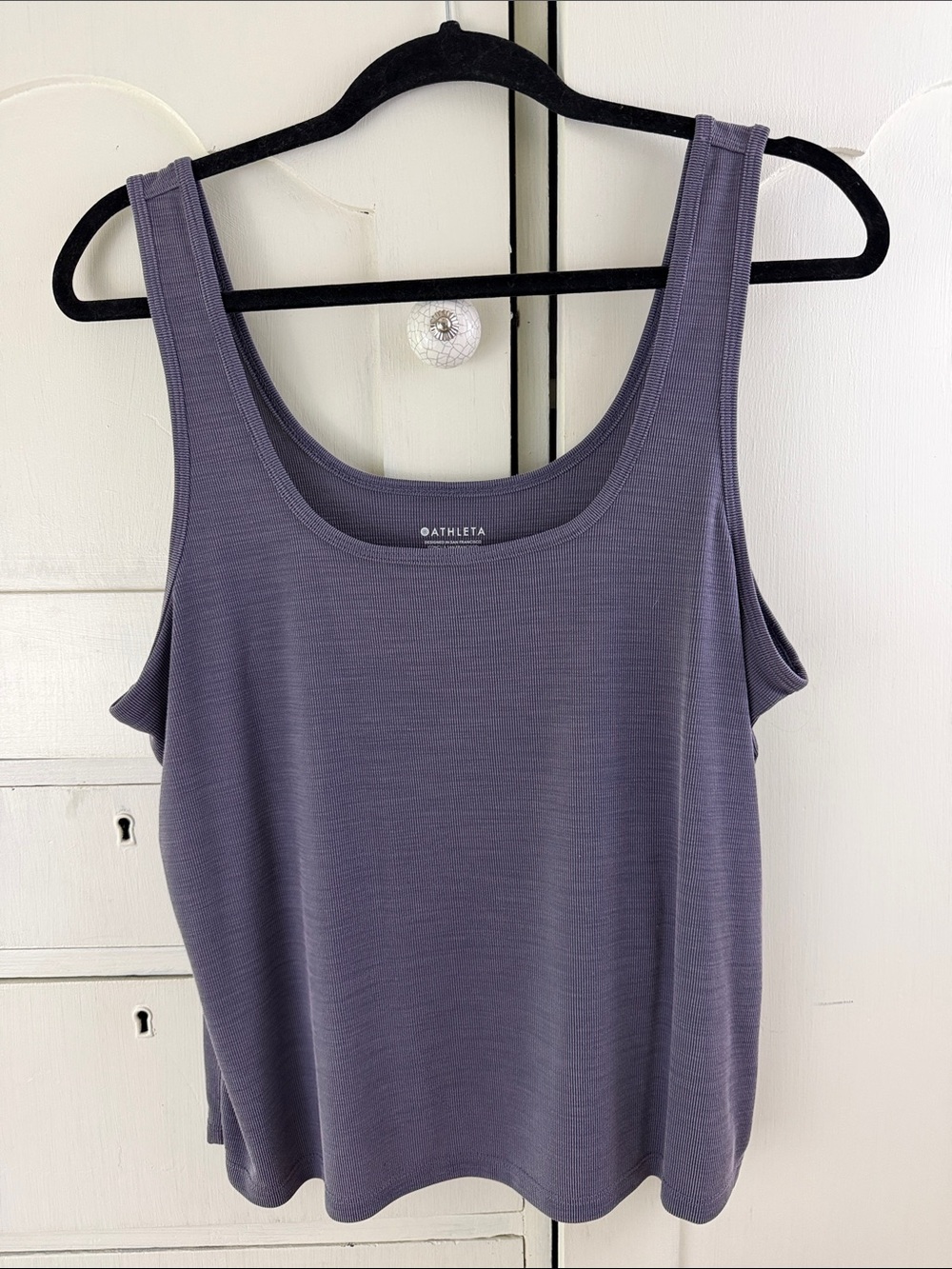 Athleta Purple Scoop Neck Tank Top